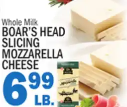 Bravo Supermarkets BOAR'S HEAD SLICING MOZZARELLA CHEESE offer