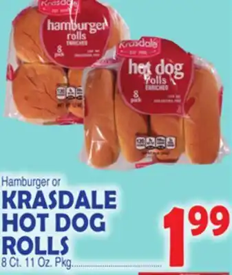 Bravo Supermarkets KRASDALE HOT DOG ROLLS offer