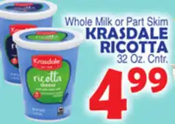 Bravo Supermarkets KRASDALE RICOTTA offer