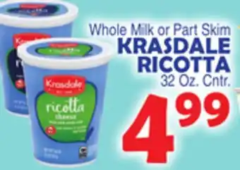 Bravo Supermarkets KRASDALE RICOTTA offer