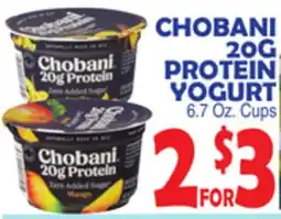 Bravo Supermarkets CHOBANI 20G PROTEIN YOGURT offer