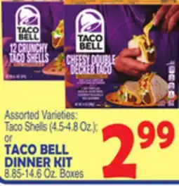 Bravo Supermarkets TACO BELL DINNER KIT 8.85-14.6 Oz. Boxes offer