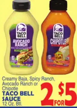 Bravo Supermarkets TACO BELL SAUCE offer
