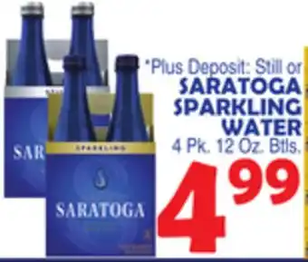 Bravo Supermarkets SARATOGA SPARKLING WATER offer