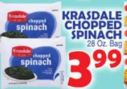 Bravo Supermarkets KRASDALE CHOPPED SPINACH offer