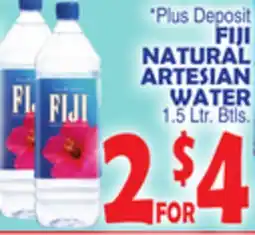 Bravo Supermarkets FIJI NATURAL ARTESIAN WATER offer