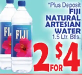 Bravo Supermarkets FIJI NATURAL ARTESIAN WATER offer