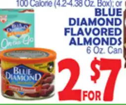 Bravo Supermarkets BLUE DIAMOND FLAVORED ALMONDS 6 Oz. Can offer