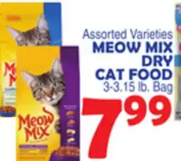 Bravo Supermarkets MEOW MIX DRY CAT FOOD offer
