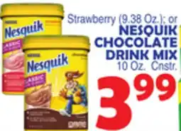 Bravo Supermarkets NESQUIK CHOCOLATE DRINK MIX offer