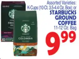 Bravo Supermarkets STARBUCKS GROUND COFFEE 11-12 Oz. Bag offer