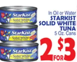 Bravo Supermarkets STARKIST SOLID WHITE TUNA offer