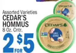 Bravo Supermarkets CEDAR'S HOMMUS offer
