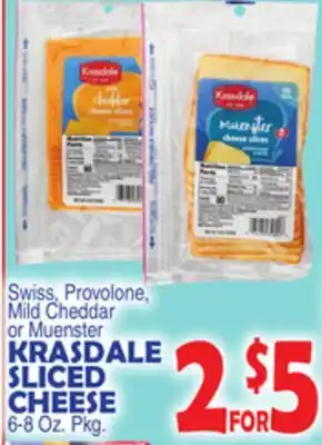 Bravo Supermarkets KRASDALE SLICED CHEESE offer