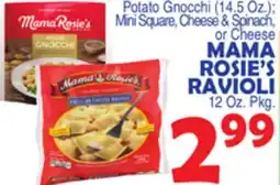 Bravo Supermarkets MAMA ROSIE'S RAVIOLI 12 Oz. Pkg offer