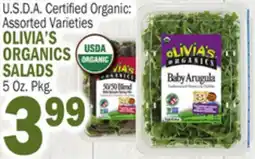 Bravo Supermarkets OLIVIA'S ORGANICS SALADS offer