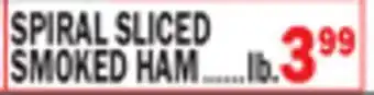 Bravo Supermarkets SPIRAL SLICED SMOKED HAM offer