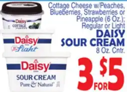 Bravo Supermarkets DAISY SOUR CREAM 8 Oz. Cntr offer