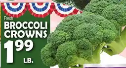 Bravo Supermarkets BROCCOLI CROWNS offer