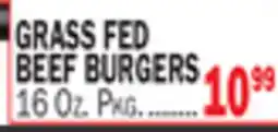 Bravo Supermarkets GRASS FED BEEF BURGERS offer