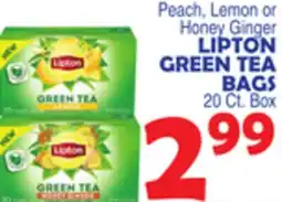 Bravo Supermarkets LIPTON GREEN TEA BAGS offer