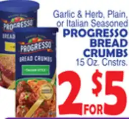 Bravo Supermarkets PROGRESSO BREAD CRUMBS offer