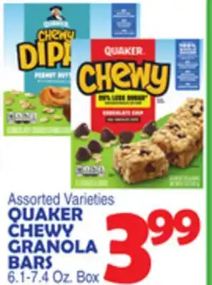 Bravo Supermarkets QUAKER CHEWY GRANOLA BARS offer
