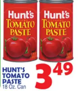 Bravo Supermarkets HUNT'S TOMATO PASTE offer