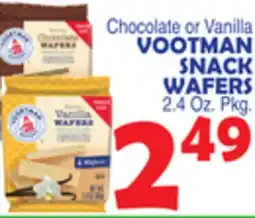 Bravo Supermarkets VOOTMAN SNACK WAFERS offer