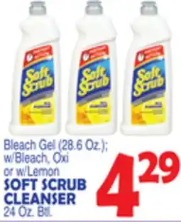 Bravo Supermarkets SOFT SCRUB CLEANSER 24 Oz. Btl offer