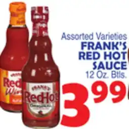 Bravo Supermarkets FRANK'S RED HOT SAUCE offer