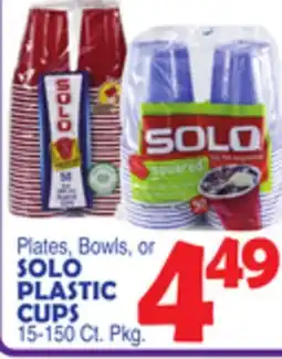 Bravo Supermarkets SOLO PLASTIC CUPS offer