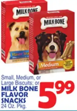 Bravo Supermarkets MILK BONE FLAVOR SNACKS offer