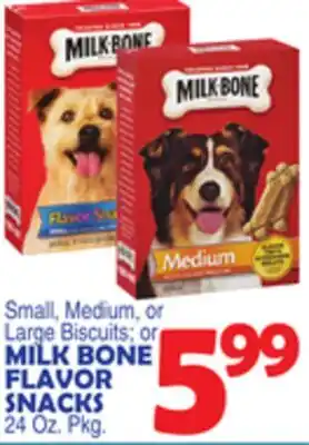 Bravo Supermarkets MILK BONE FLAVOR SNACKS offer