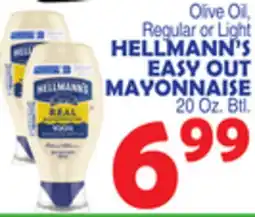 Bravo Supermarkets HELLMANN'S EASY OUT MAYONNAISE offer