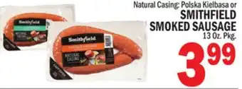 Bravo Supermarkets SMITHFIELD POLSKA KIELBASA OR SMOKED SAUSAGE offer