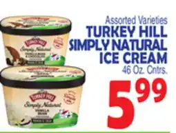 Bravo Supermarkets TURKEY HILL SIMPLY NATURAL ICE CREAM offer