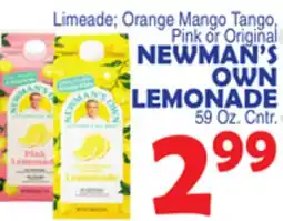 Bravo Supermarkets NEWMAN'S OWN LEMONADE offer