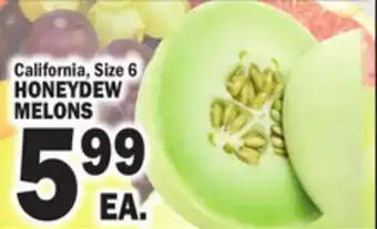 Bravo Supermarkets HONEYDEW MELONS offer