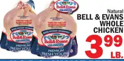 Bravo Supermarkets BELL & EVANS WHOLE CHICKEN offer