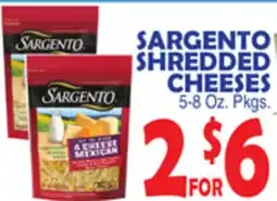 Bravo Supermarkets SARGENTO CHEESES offer