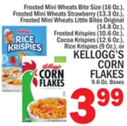 C Town KELLOGG'S CORN FLAKES 9.6 Oz. Boxes offer