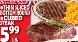 Bravo Supermarkets •THIN SLICED ROUND CUBED STEAK offer