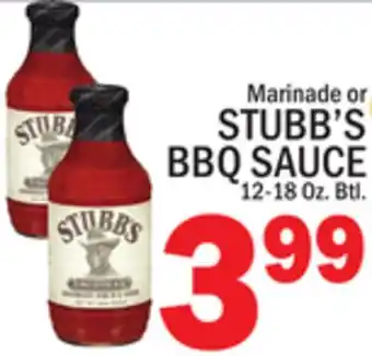 C Town STUBB'S BBQ SAUCE offer