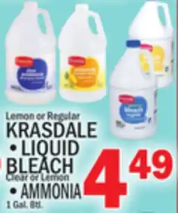 C Town KRASDALE LIQUID BLEACH offer
