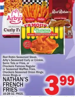 C Town NATHAN'S FRENCH FRIES offer