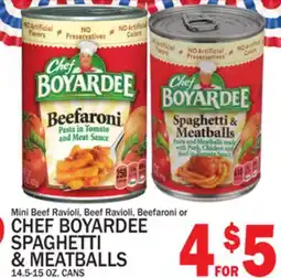C Town CHEF BOYARDEE SPAGHETTI & MEATBALLS offer