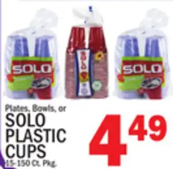C Town SOLO PLASTIC CUPS offer