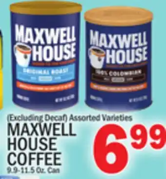 C Town MAXWELL HOUSE COFFEE offer