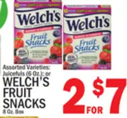 C Town WELCH'S FRUIT SNACKS 8 Oz. Box offer